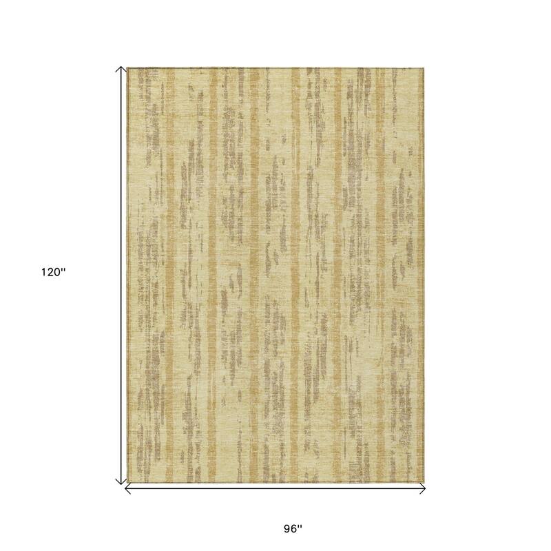 HomeRoots Striped Transitional Rectangle Outdoor Rug