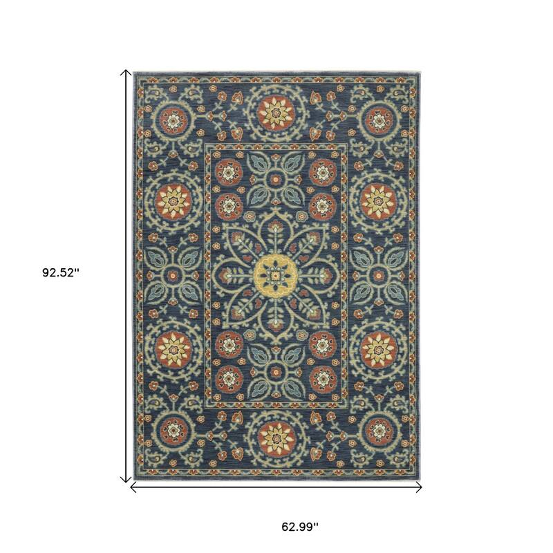 HomeRootsMedallion Traditional Runner Area Rug