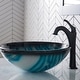 preview thumbnail 22 of 35, Kraus Glass Vessel Sink, Bathroom Faucet, Pop Up Drain, Mounting Ring