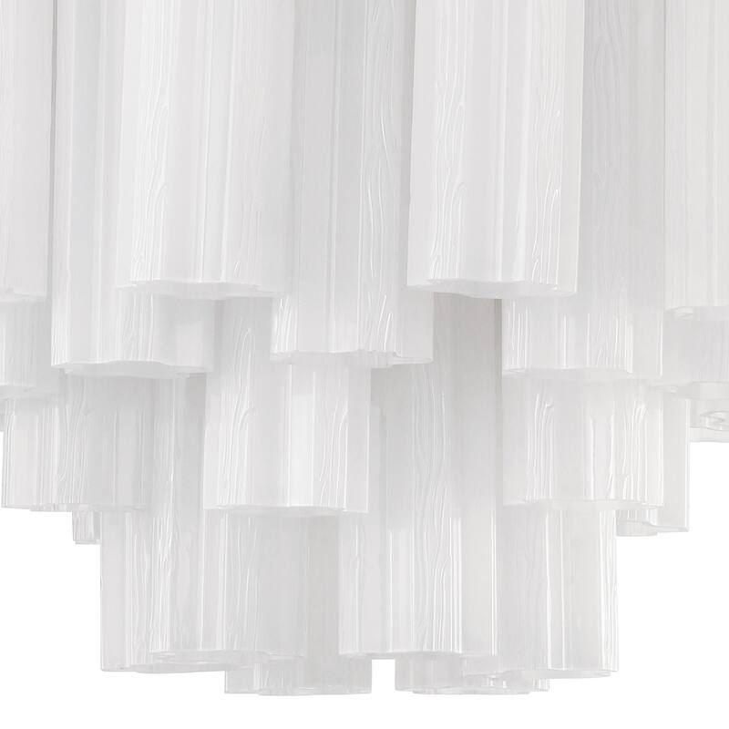 Crystorama Lighting Group ADD-308-WH Addis 9 Light 22" Wide Waterfall