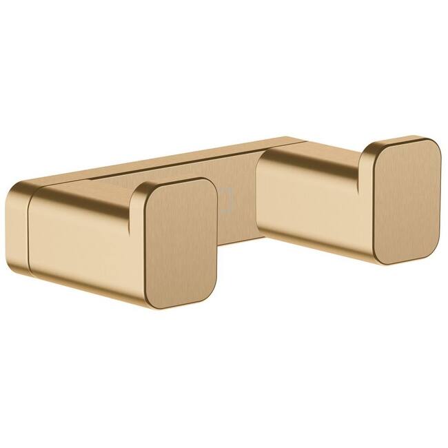 Hansgrohe 41755 AddStoris Double Robe Hook - Brushed Bronze