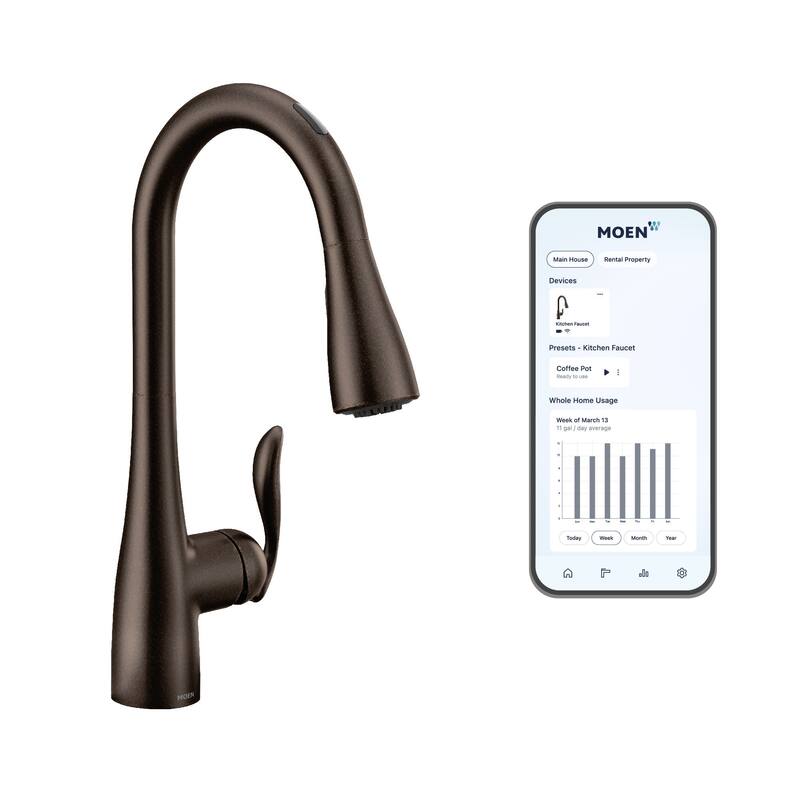 Moen Arbor Smart Faucet 1.5 GPM Single Hole Pull Down Kitchen Faucet
