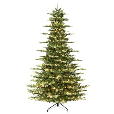 Pre-Lit Aspen Fir Artificial Christmas Tree - 9’ - Multicolor Lights