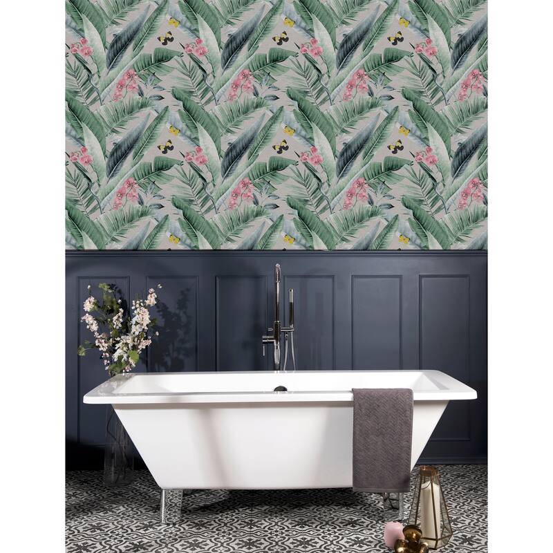 Arthouse Miriam Grey Tropical Wallpaper