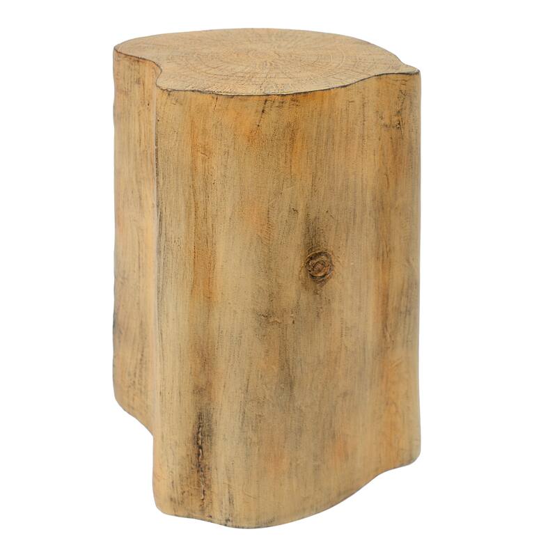 Roomfitters 2-in-1 Irregular MGO End Table, Split Design Organic Accent Table for Indoor/Outdoor