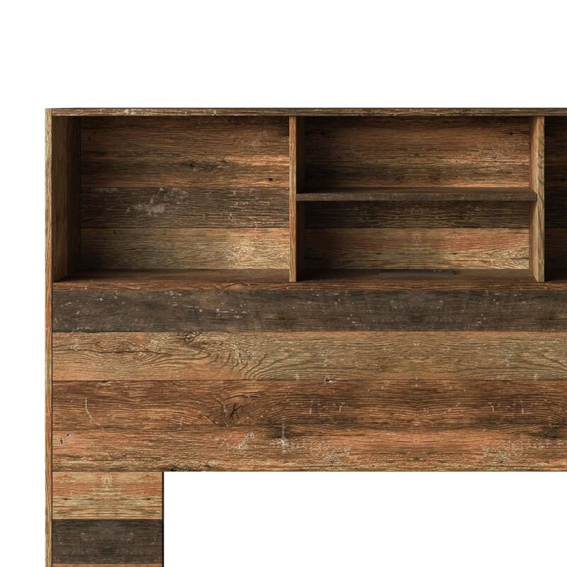 Clayfell Pomona Freestanding Storage Headboard with Shelving