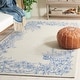 preview thumbnail 2 of 6, SAFAVIEH Handmade Chelsea Annebeth French Country Wool Rug 3' x 5' - Blue/Grey - Rectangle