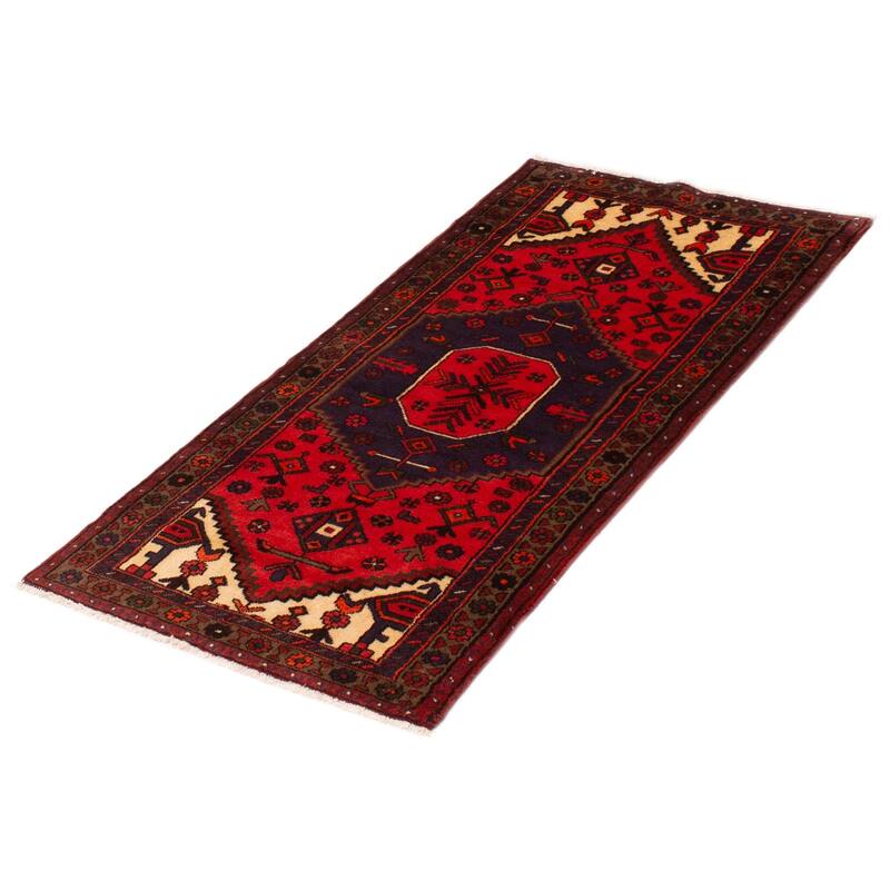 ECARPETGALLERY Hand-knotted Andelz Red Wool Rug - 3'0 x 5'11