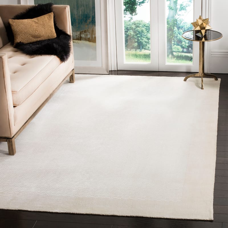 SAFAVIEH Handmade Mirage Liuda Modern Abstract Viscose Rug - 8' x 10' - Pearl