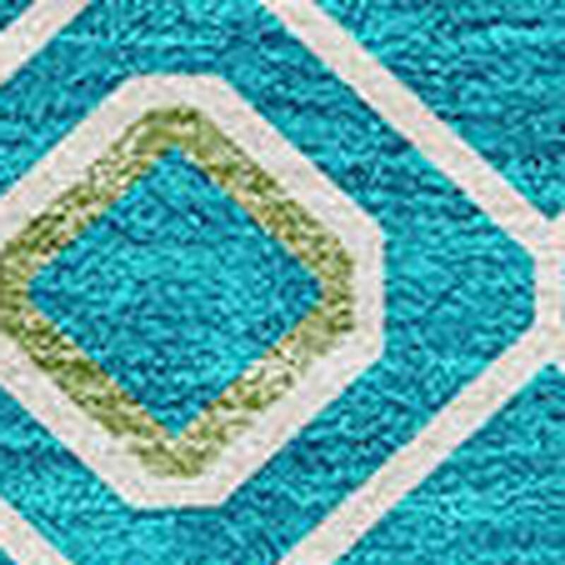 HomeRoots Geometric Modern Rectangle Outdoor Rug