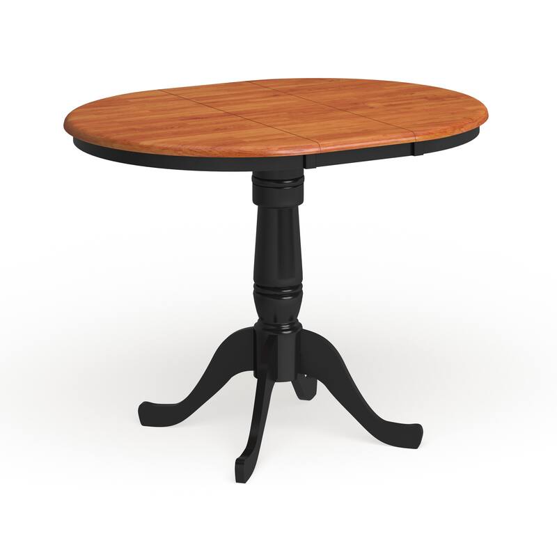 Copper Grove 36-inch Round Pedestal Table with 12-inch Leaf