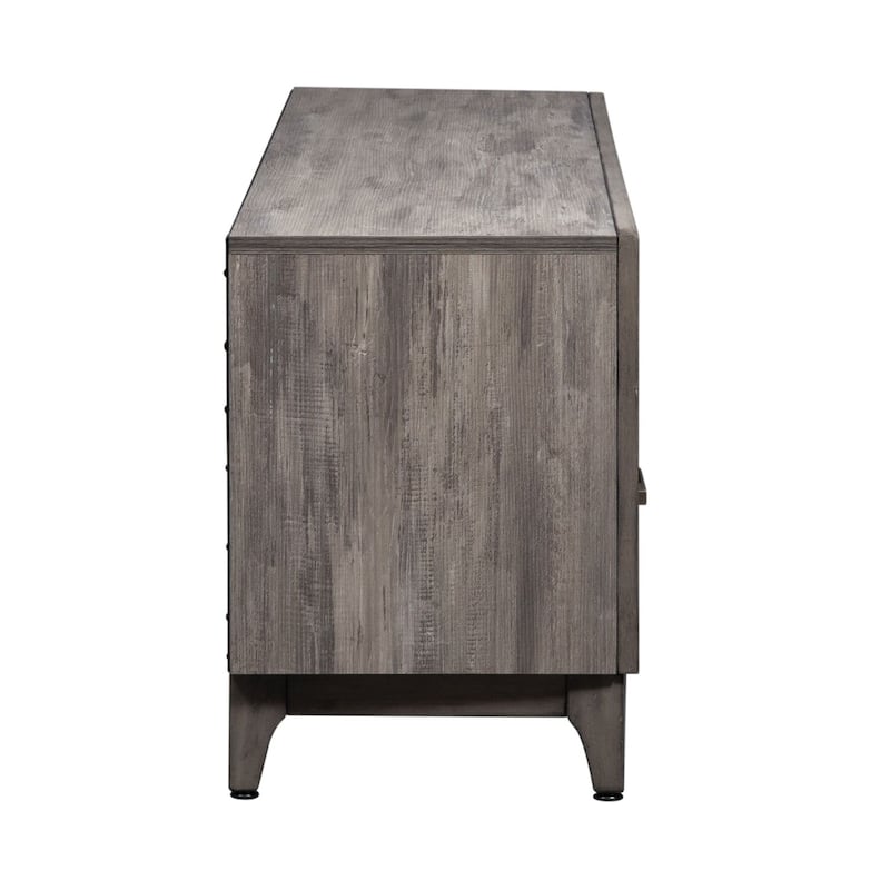Mercury Driftwood Gray 76 Inch TV Console