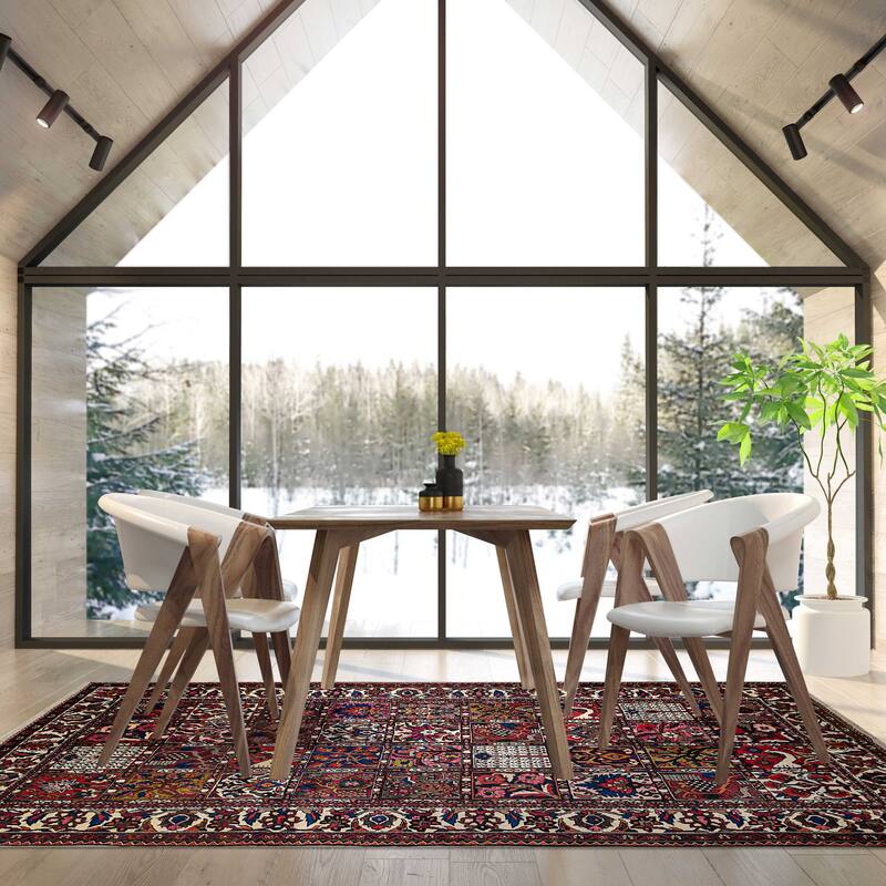 ECARPETGALLERY Hand-knotted Kayseri Vintage Red Wool Rug - 5'8 x 10'1