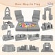 preview thumbnail 7 of 8, Gymax 8 PCS Modular Kids Play Couch Sofa w/ Suede Fabric Cover