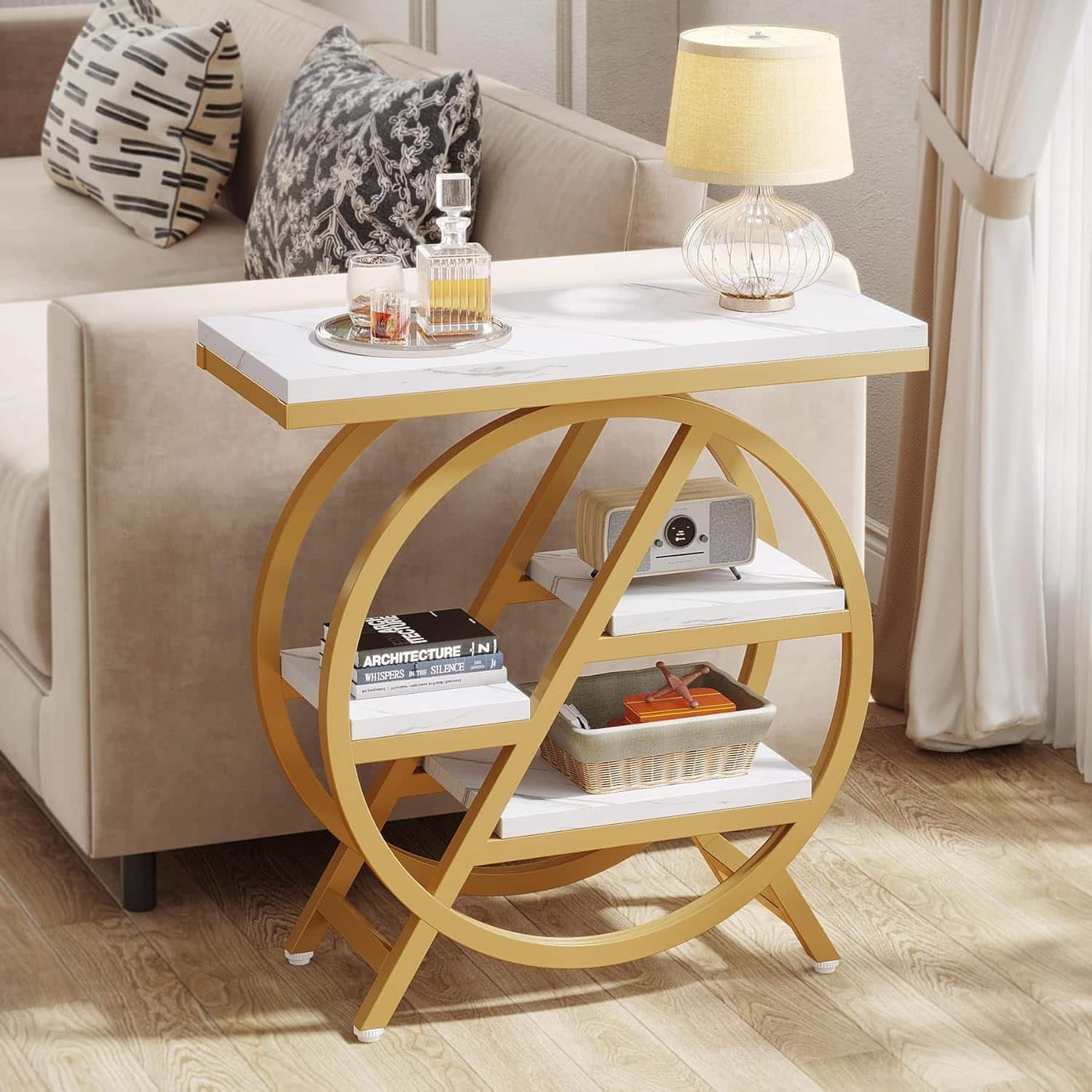 Option white and gold