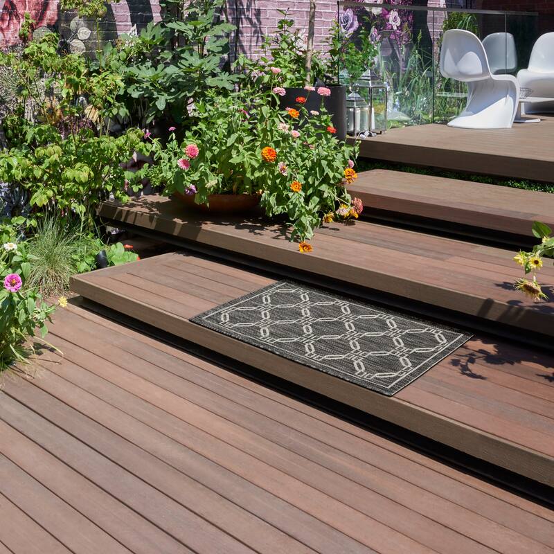 Nourison Garden Party Geometric Casual Indoor/Outdoor Area Rug