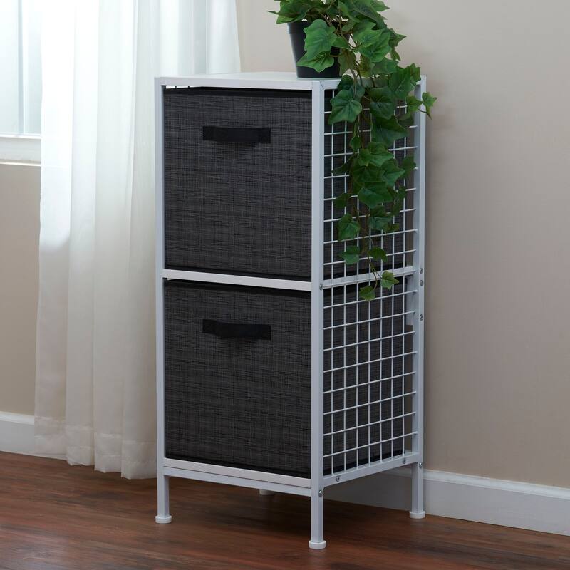 Household Essentials Fabric Storage Bins, Set of 2