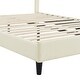 preview thumbnail 15 of 27, Rainbow Shaped Upholstered Platform Bed with Height-adjustbale Headboard