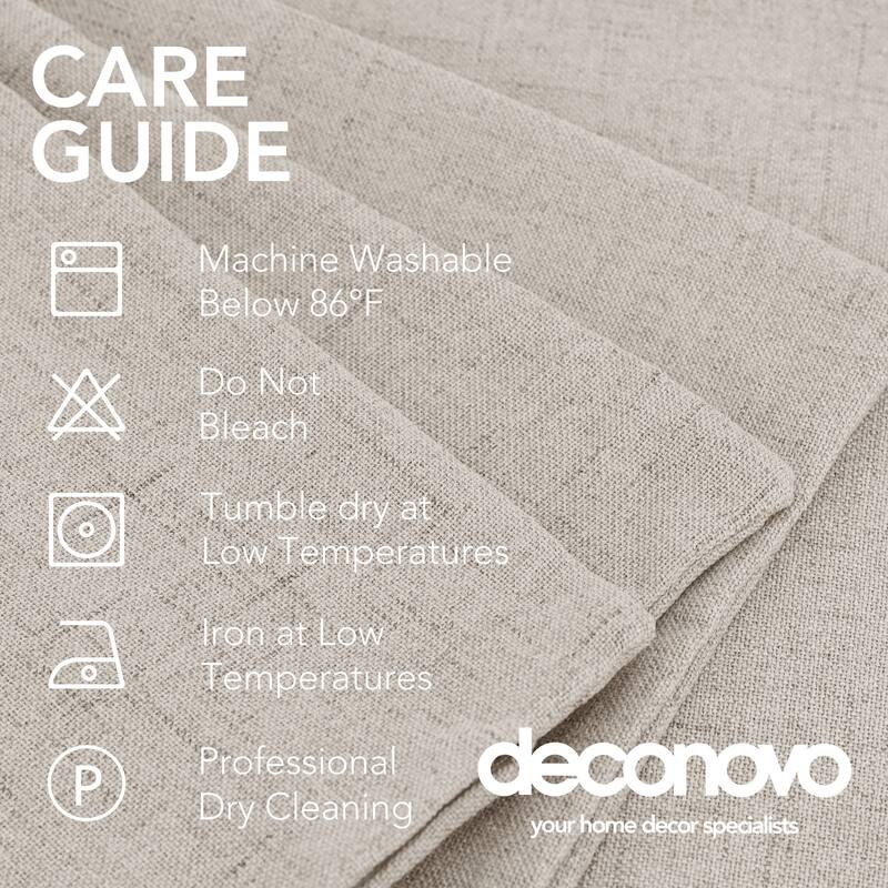 Deconovo Faux Linen Throw Pillow Covers 4 PCS(Cover Only)