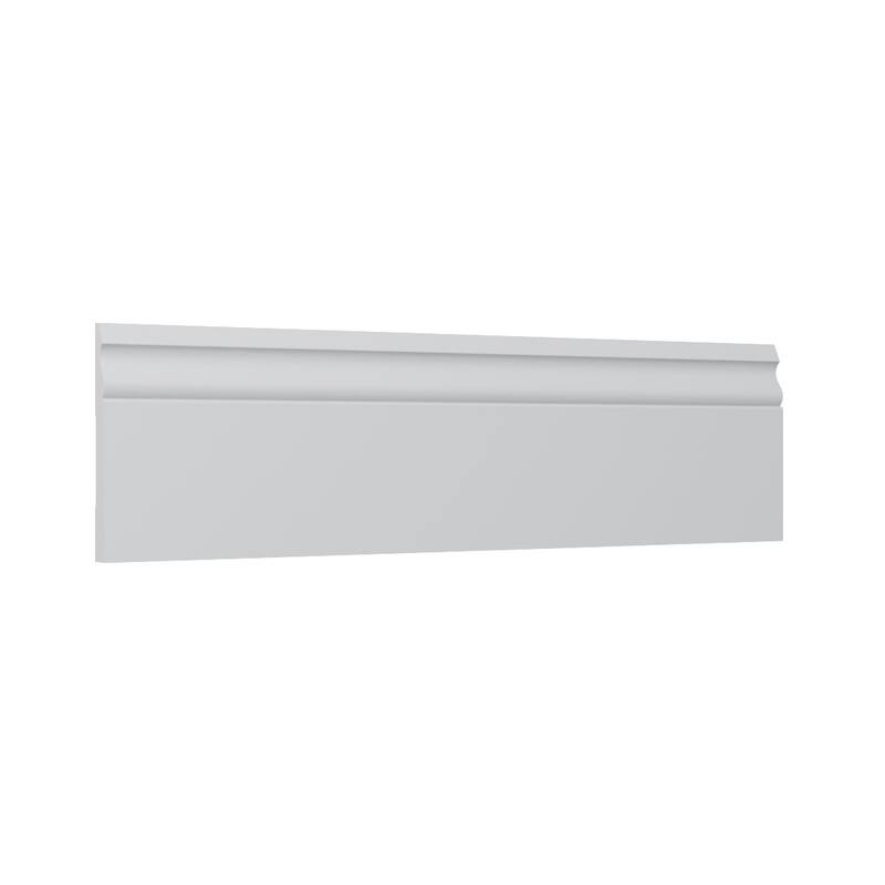 WM217: 9/16-in D x 5-1/4-in W x 96-in L Americraft Solid Hardwood Stain Grade Base Moulding