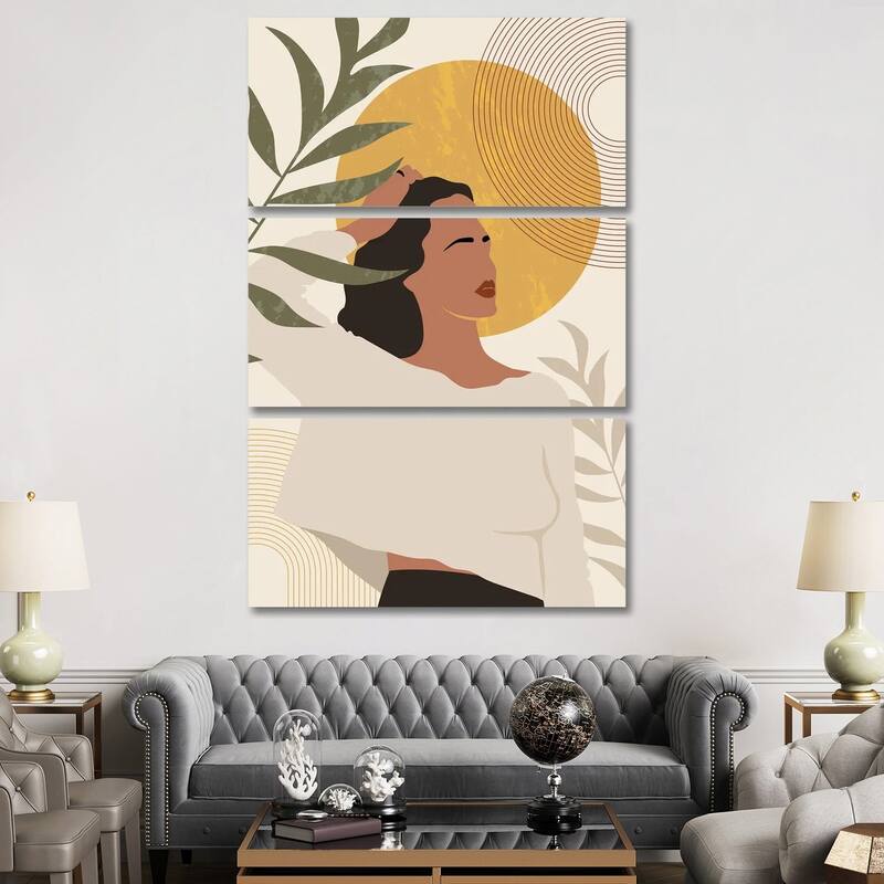 iCanvas "Boho Portrait I" by Artsy Bessy 3-Piece Canvas Wall Art Set