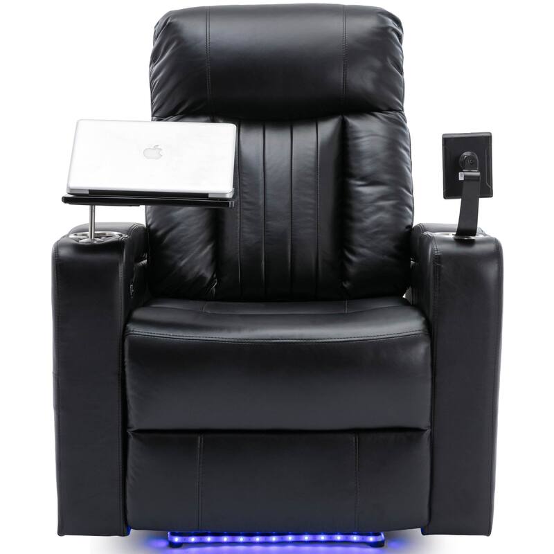 Premium Power Recliner with Storage Arms