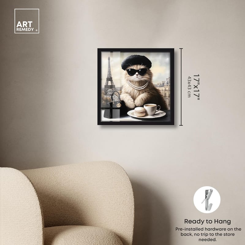 Cat in Paris Treats Shadowbox by Art Remedy