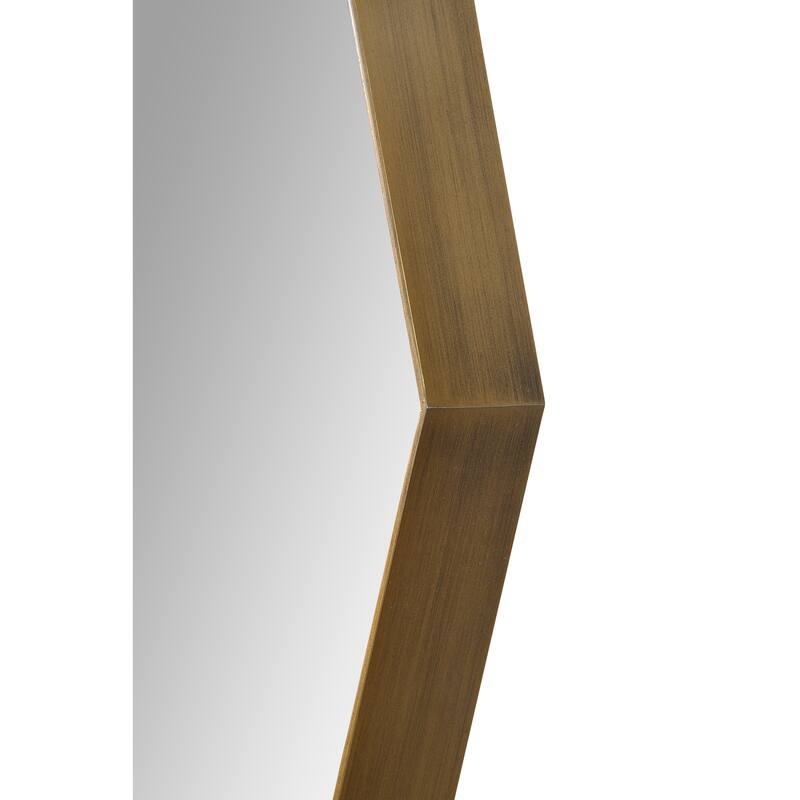 Renwil Cruz 40" Tall Irregular Wall Mirror, Yellow