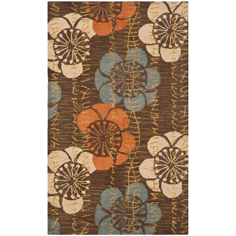 SAFAVIEH Handmade Blossom Gennadij Modern Floral Wool Rug