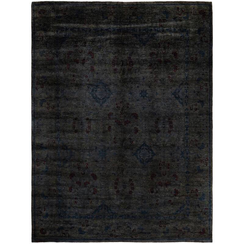 Overdyed One-of-a-Kind Hand-Knotted Area Rug - Brown - 9' 2" x 12' 1"