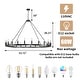 preview thumbnail 6 of 16, 54-inch Round Wagon Wheel 24-light Chandelier
