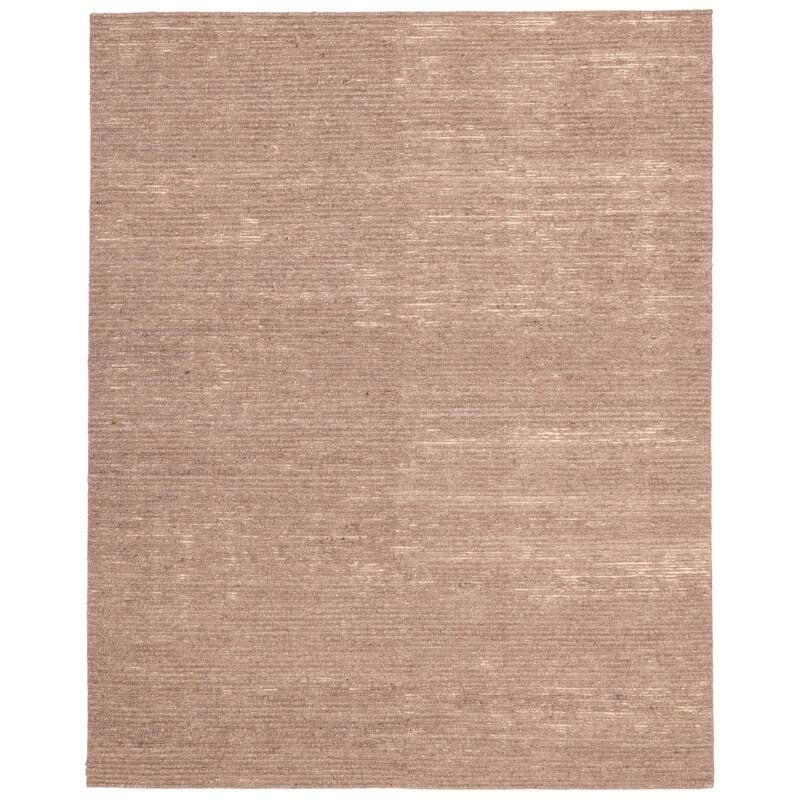 ECARPETGALLERY Hand-knotted Looma Brown Wool Rug - 7'10 x 9'9