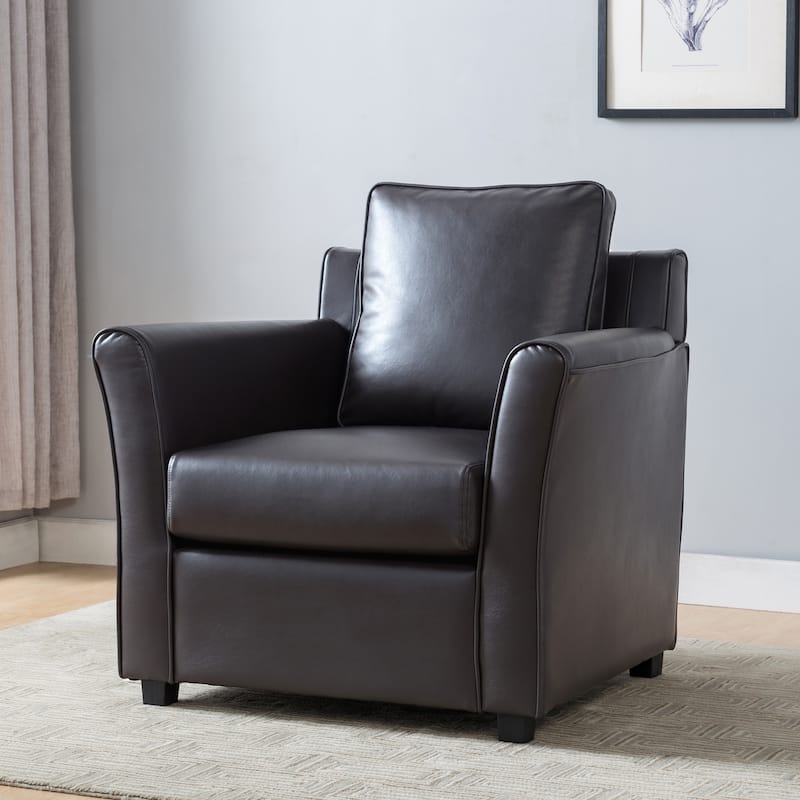 Golt Contemporary Flared Arm Padded Club Chair by Furniture of America