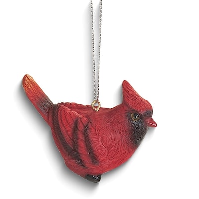 Curata Resin Cardinal Christmas Ornament