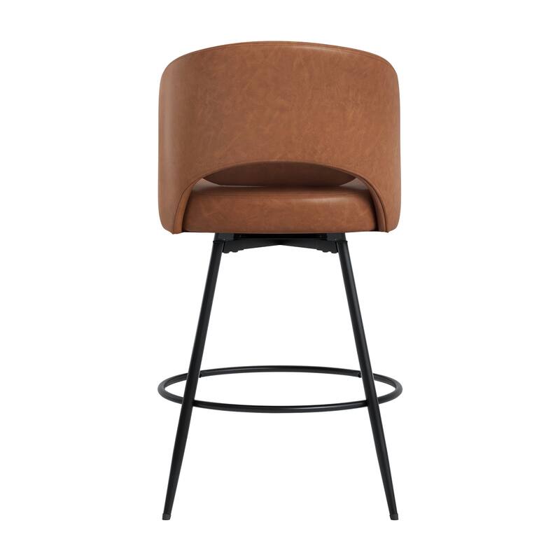 Swivel Bar Stools Set Of 2/3/4, Metal Bar Stools, Modern Upholstered Bar Stools For Kitchen Island - 20.3"W X 20.3"D X 39"H
