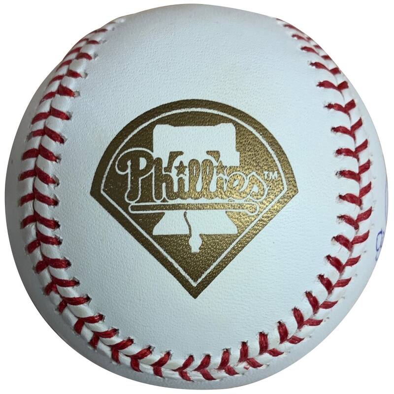 Cole Hamels Autographed 2008 World Series MVP Stats Signed Baseball Beckett COA With UV Display Case - 8'6" x 11'6"