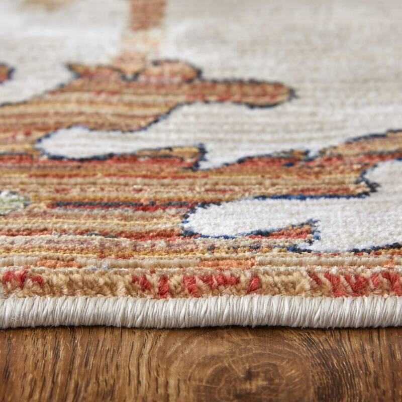 Melrose R39P1 Floral & Botanical Transitional Area Rug