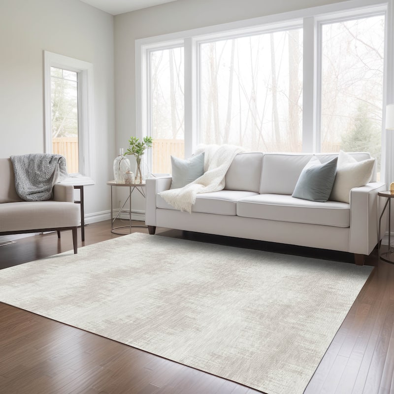 Machine Washable Indoor/ Outdoor Chantille Modern Chevron Rug