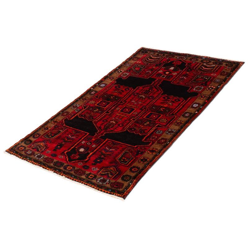 ECARPETGALLERY Hand-knotted Konya Red Wool Rug - 3'10 x 6'9
