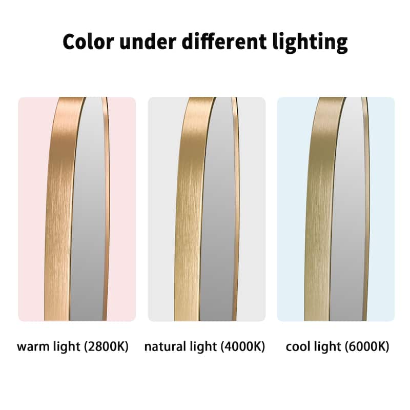 Bathroom Arch Aluminum Wall Mirror Vanity Mirrors