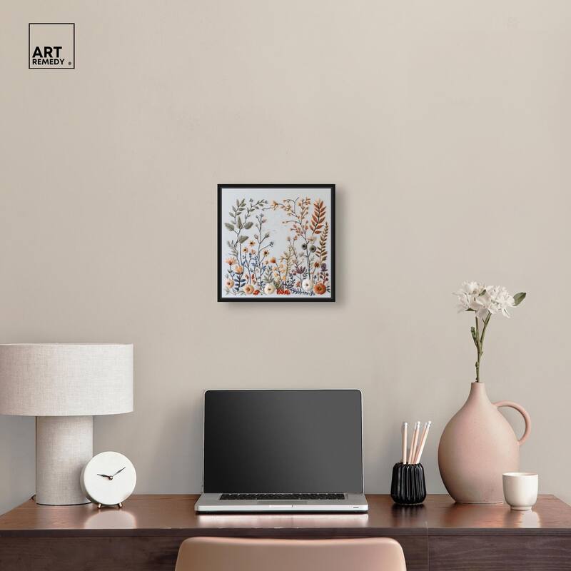 Threaded Thicket Canvas Floral by Art Remedy