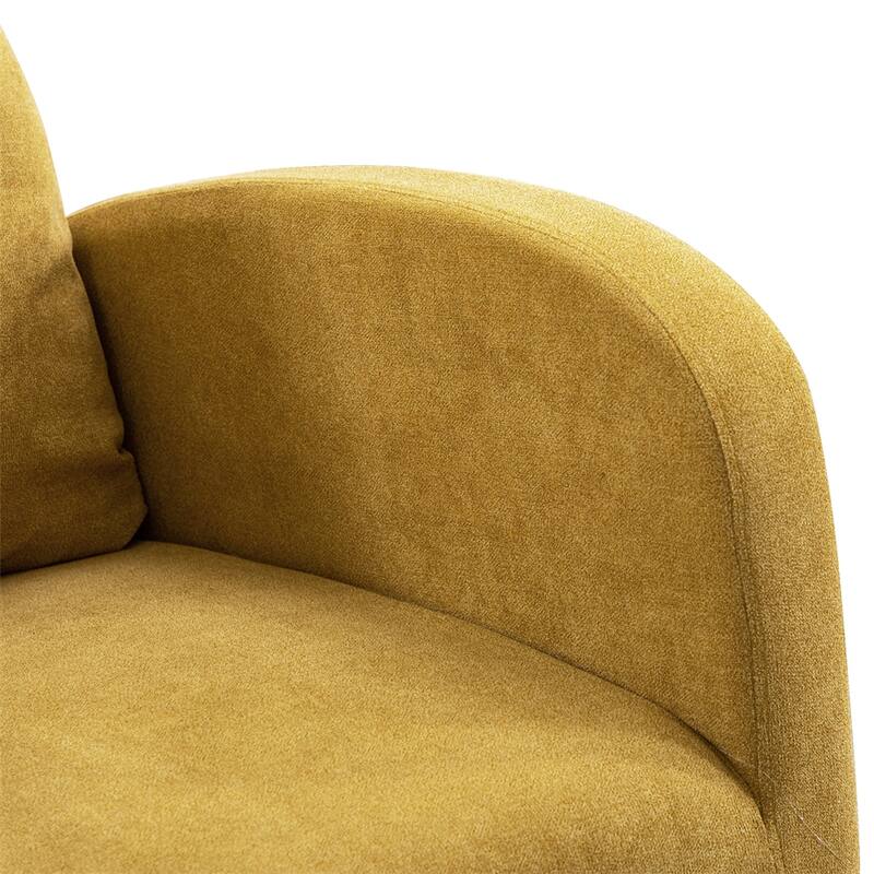 Nursery Rocking Glider Chair with High Back and Side Pocket