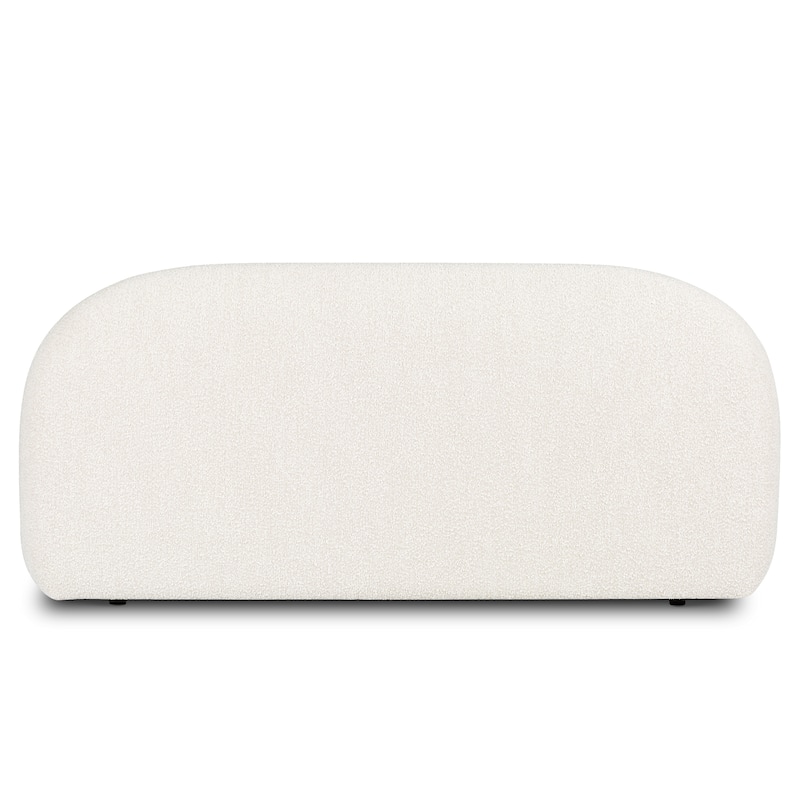Poly & Bark Genoa Bed - Fully Upholstered with Rounded Profile