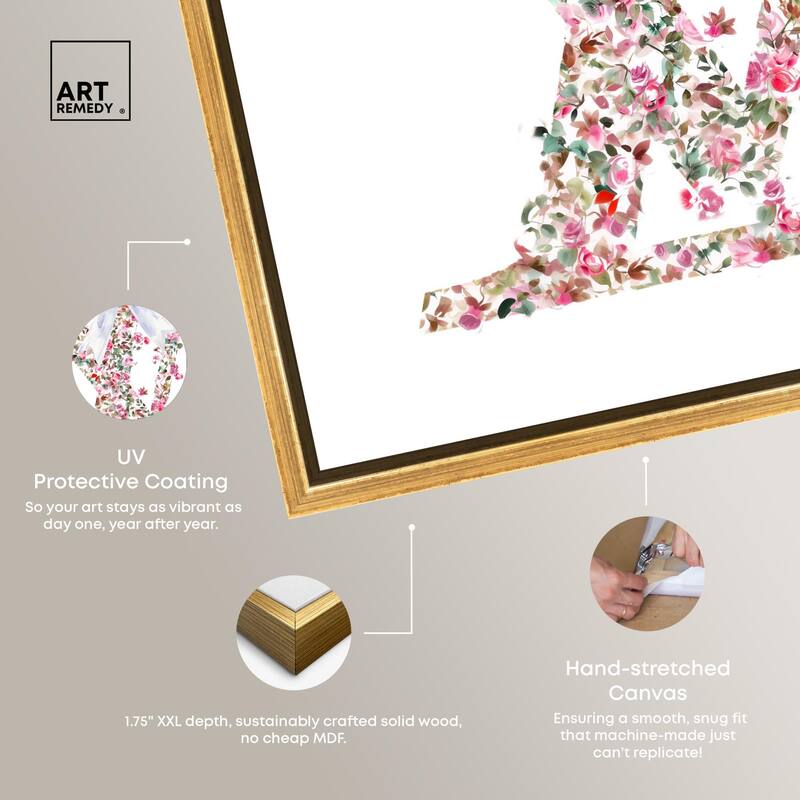 Makes Me Believe Bow Canvas by Art Remedy