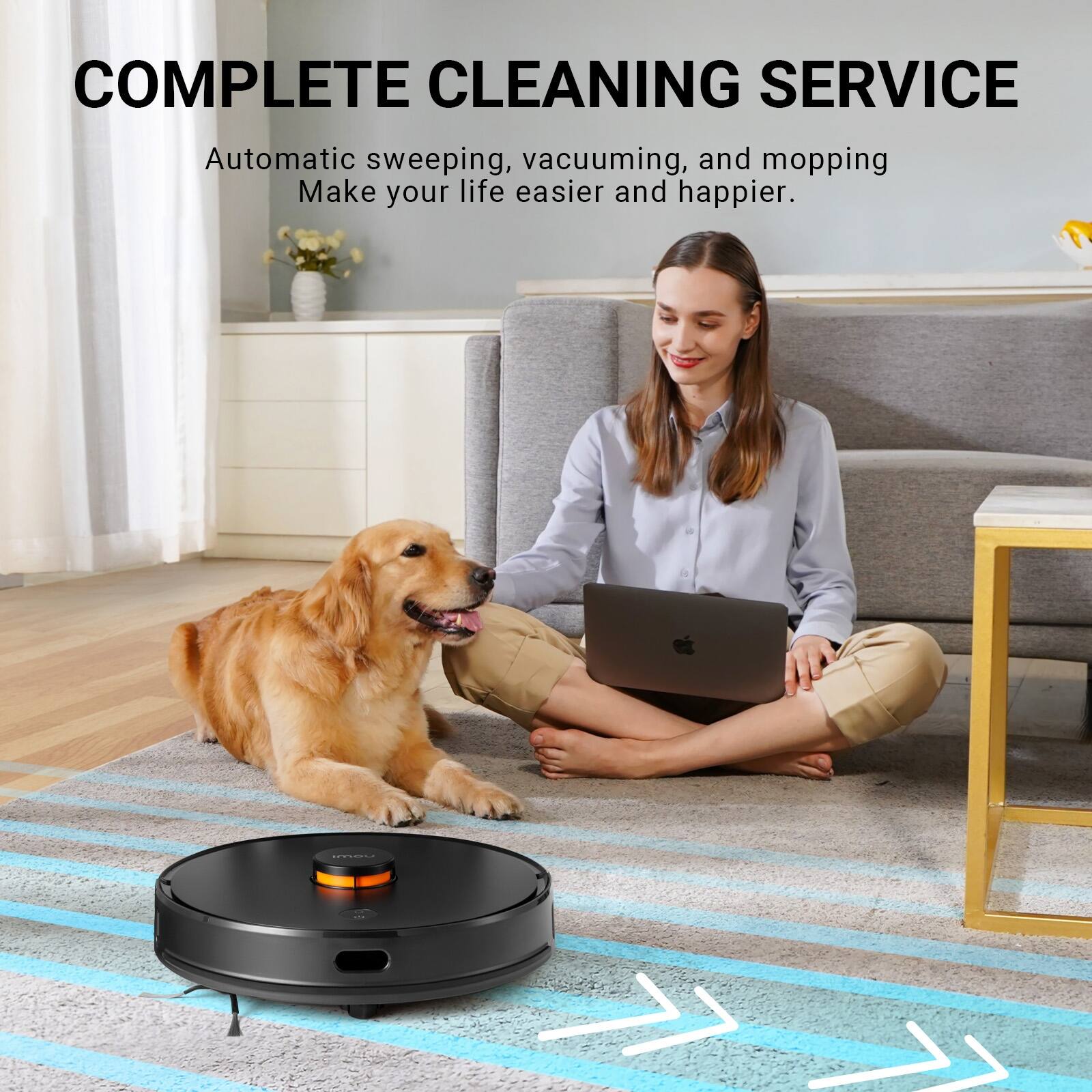 IMOU Robot Vacuum Cleaner with Auto Dirt Disposal On Sale Bed Bath
