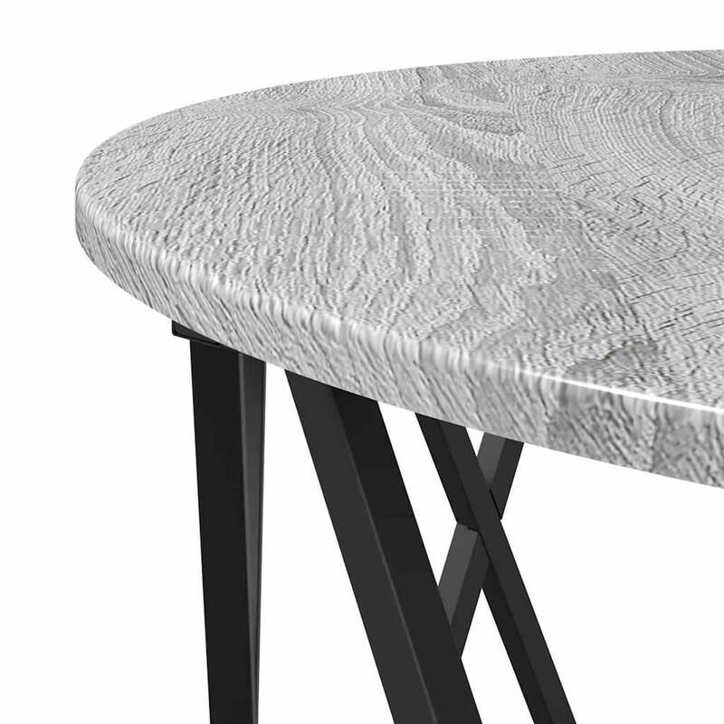 vidaXL Coffee Table Grey sonoma 31.5" x 31.5" x 16.5 - 31.5 x 31.5 x 16.5 inch