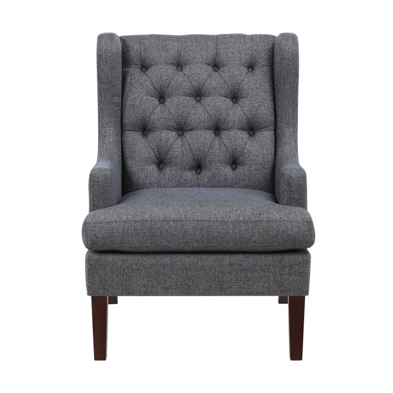 Haven 29" Textured Accent Chair - Button-tufted Chair Back