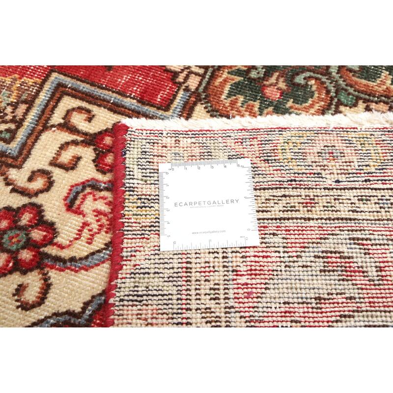 ECARPETGALLERY Hand-knotted Antalya Vintage Red Wool Rug - 9'3 x 12'2