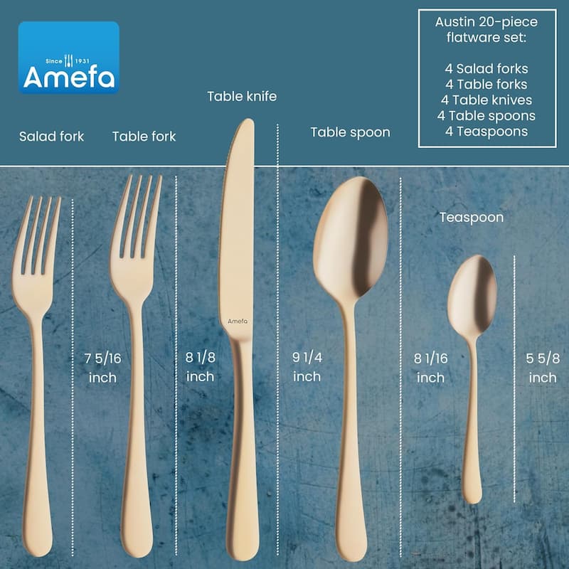 Amefa Austin 20 Piece Flatware Set