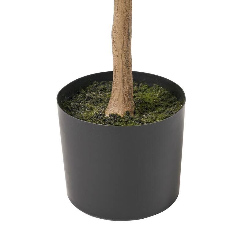 150cm Artificial Lemon Tree with Fruiting Branches for Indoor Outdoor Decor - Green